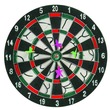 02886 - Darts tábla 4 darab dobónyíllal - 28 cm