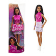 08550 - Barbie 65. Évfordulós baba csillagos pink topban