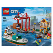 LEGO City 60422 Tengerparti kikötő teherszállító hajóval kép nagyítása