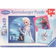 37960 - Ravensburger: Jégvarázs 3 x 49 darabos puzzle