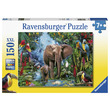 53574 - Ravensburger: Puzzle 150 db - Elefántok