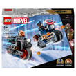 55294 - LEGO 76260 Super Heroes Fekete Özvegy és Amerika Kapitány motorkerékpárok