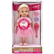 55495 - Magyarul beszélő Charlotte, rózsaszín ruhában