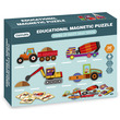 59385 - 2IN1 mágneses puzzle - munkagépek, 75 db