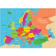 62215 - DINO: Európa térkép magyarul 69 darabos puzzle