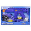 66988 - Rendőr fegyver 6 darabos készlet - kék