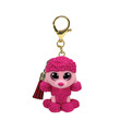 68181 - TY: Mini Boos clip műanyag figura PATSY - rózsaszín pudli