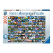 70807 - Ravensburger Puzzle 3000 db - 99 gyönyörű hely Európában