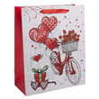 92467 - Papírtasak bicikli +rózsa +szív 1823